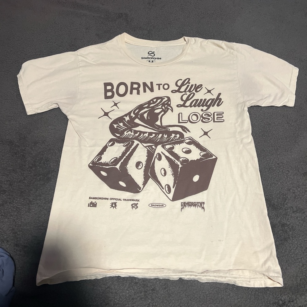 Men's Cream Graphic Tee